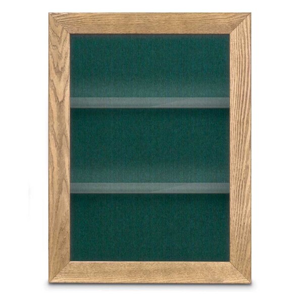 Outdoor Enclosed Combo Board, 42"x32", Black Frame/Grey & Pearl